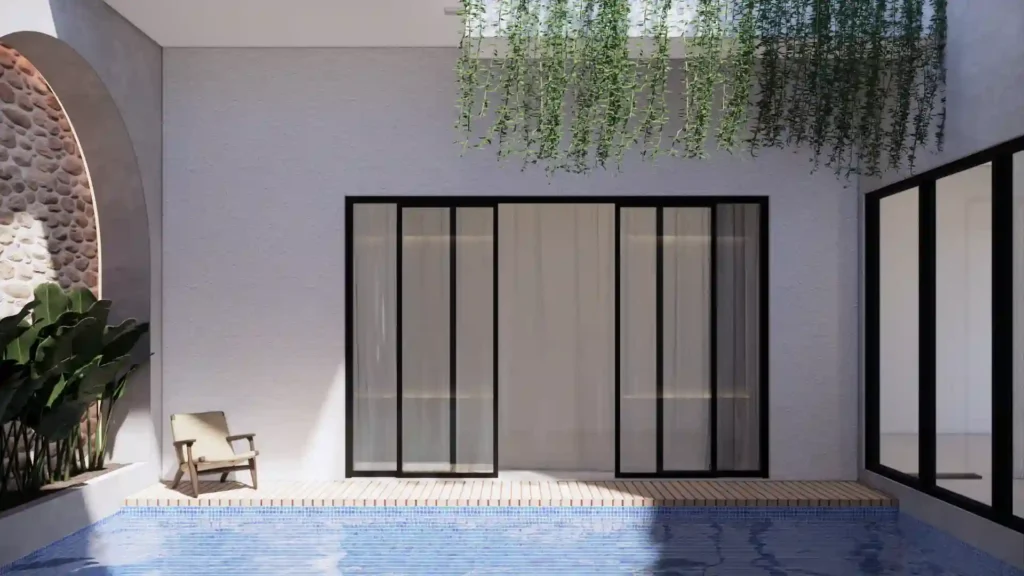 bali villa with pool